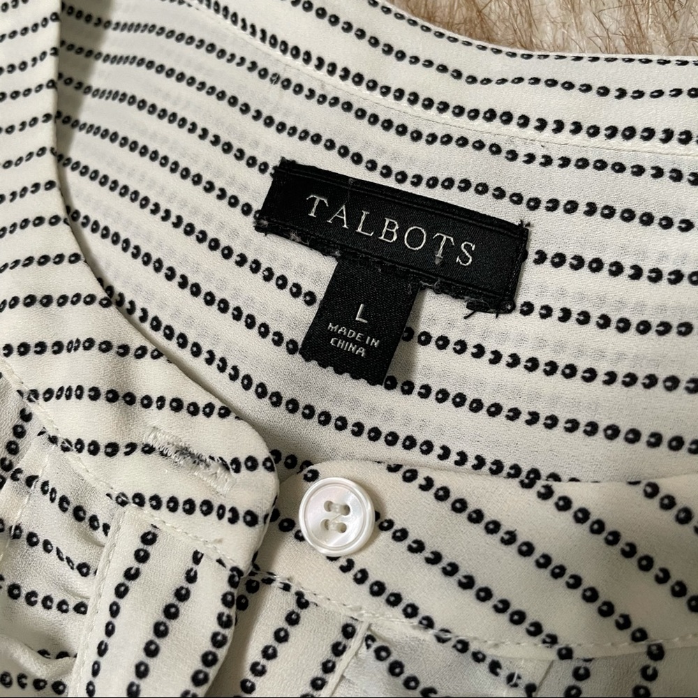 Talbots Ruffle Front Button Down Blouse - image 6